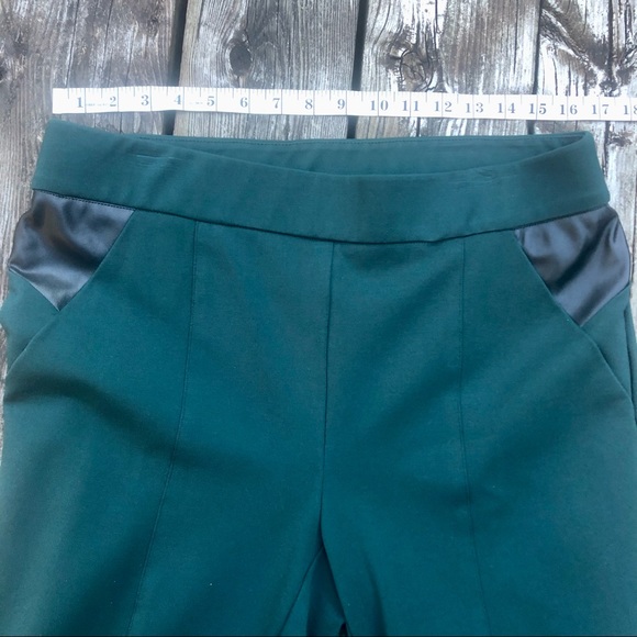 Michel Studio size 14 Dark Green Stretch Dress Pants - Picture 7 of 12